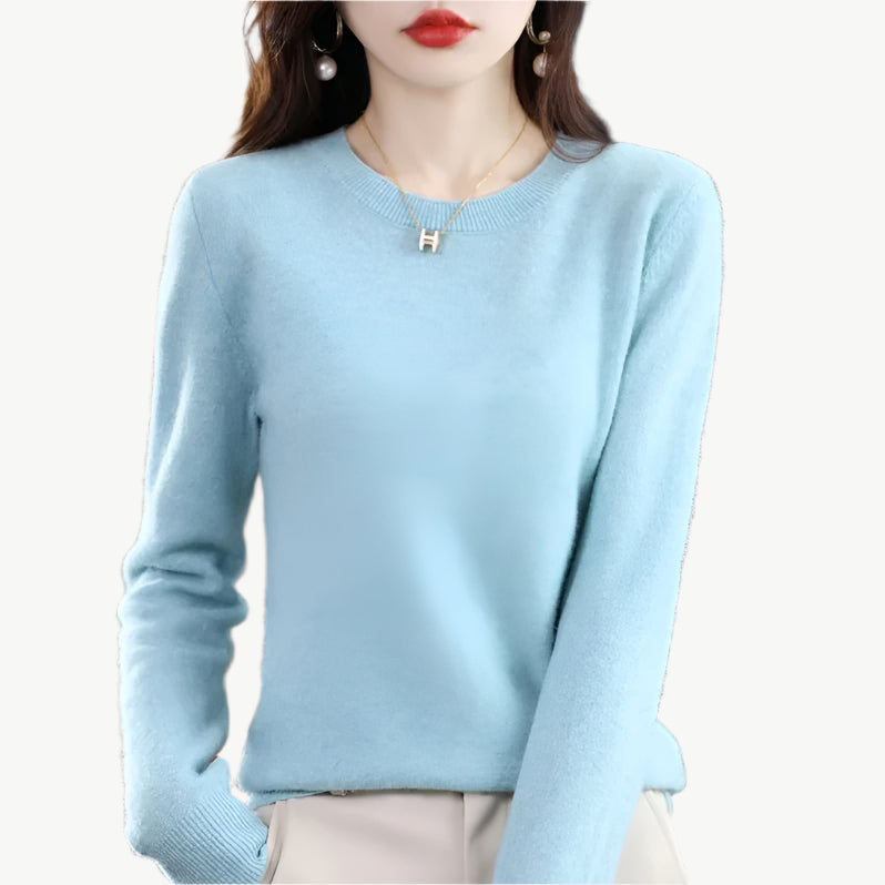 Elle - Schicker, stylischer Sweater - Mayfair ModaHimmelblauS