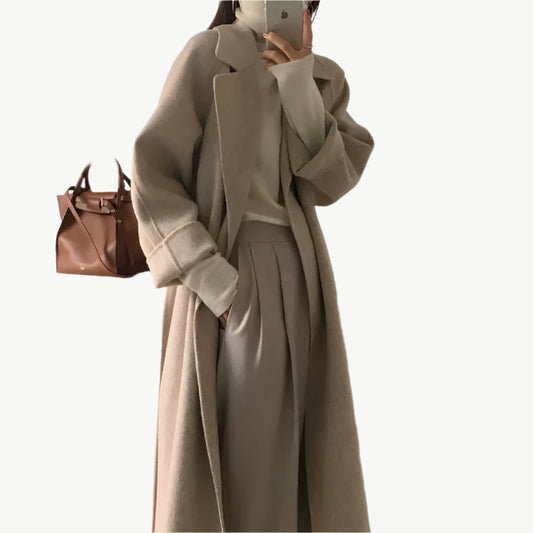 Ember - Langer Wintermantel - Mayfair ModaBeigeS