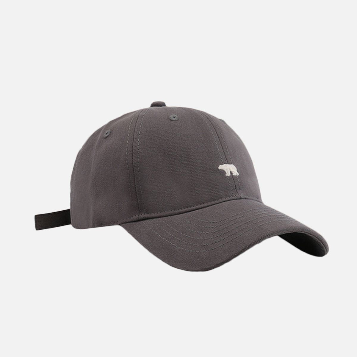EMBROIDERY POLAR BEAR CAP - Mayfair ModaGrau