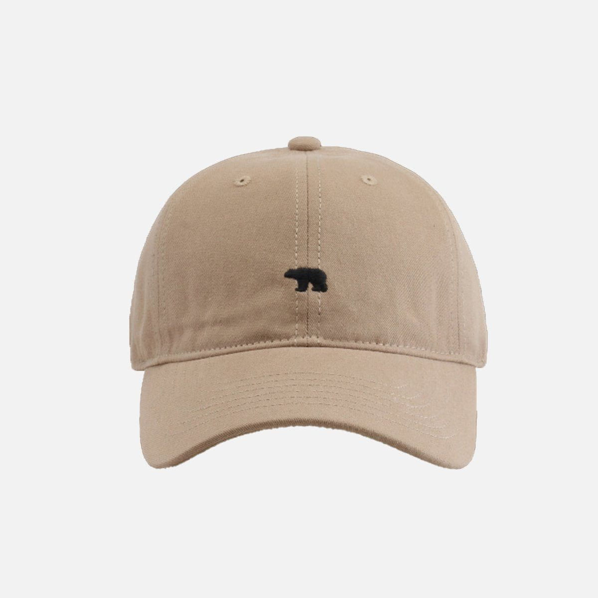 EMBROIDERY POLAR BEAR CAP - Mayfair ModaKhaki