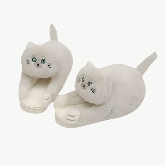 Enya - Kuschelige Katzenpantoffeln - Mayfair ModaBeige6
