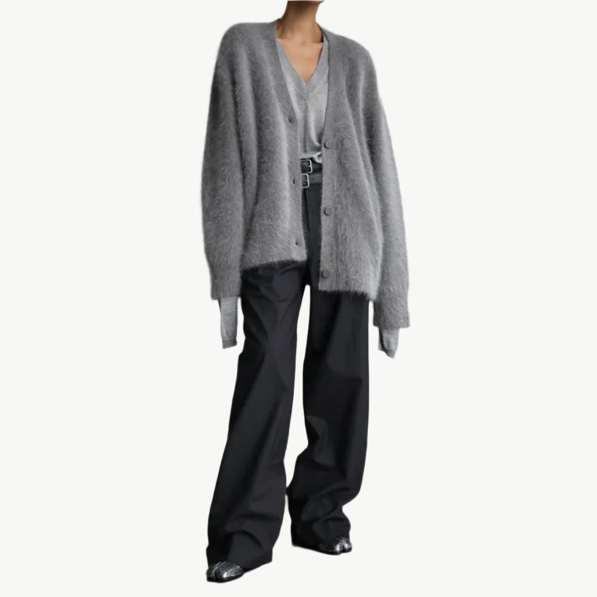 Era - Luxuriöse Strickjacke - Mayfair ModaBraunS