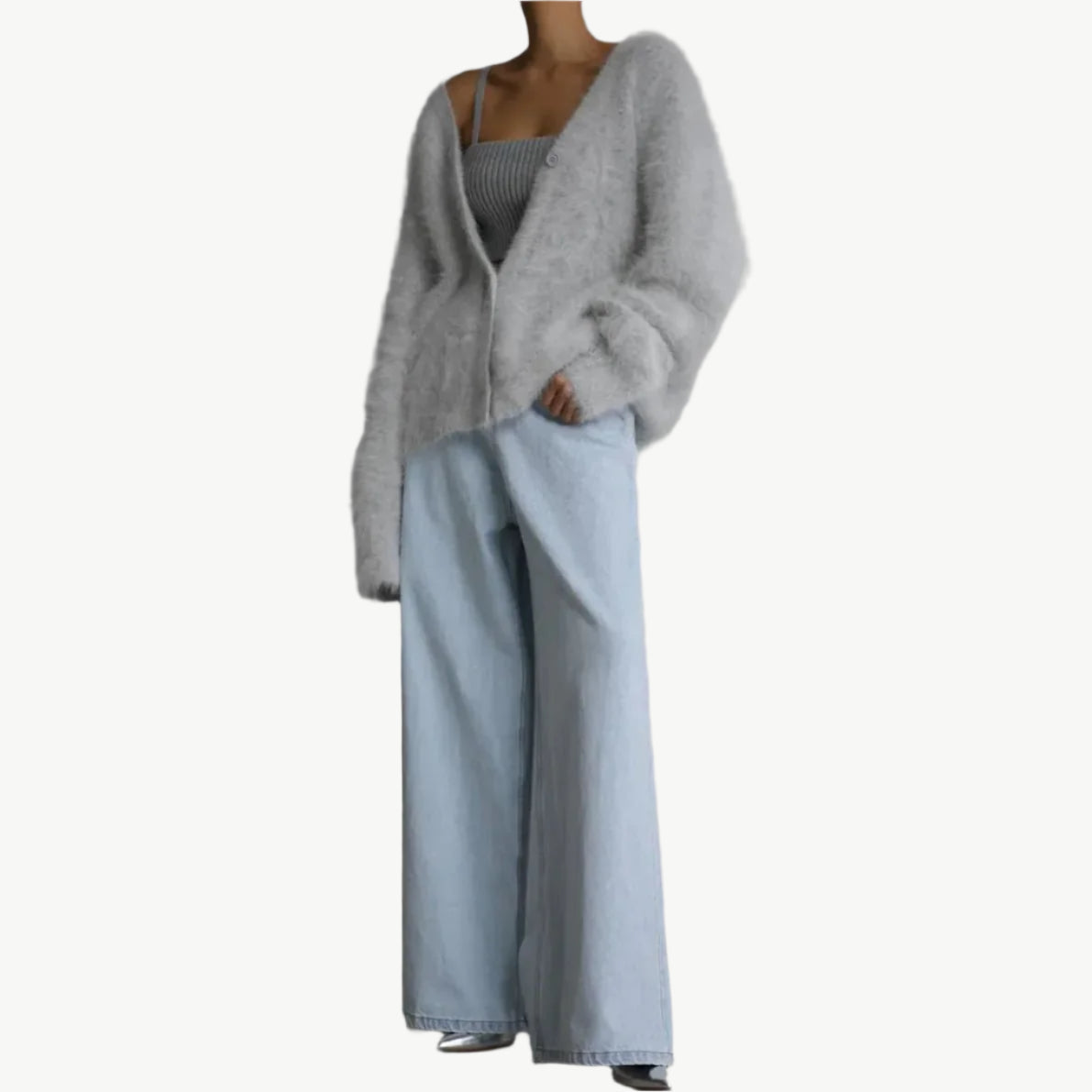 Era - Luxuriöse Strickjacke - Mayfair ModaBraunS
