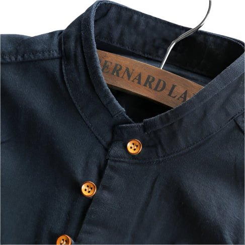 Ethan - Lässiges Langarm - Poloshirt - Mayfair ModaWeißS