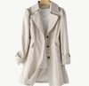 Everra - Ausgeschnittener Trenchcoat - Mayfair ModaBeigeS