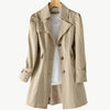 Everra - Ausgeschnittener Trenchcoat - Mayfair ModaKhakiS