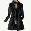 Everra - Ausgeschnittener Trenchcoat - Mayfair ModaSchwarzS