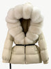 Femmora – Kapuzen - Pufferjacke - Mayfair ModaHelles Beige | LeinenS (EU36)