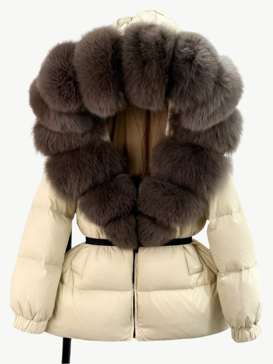 Femmora – Kapuzen - Pufferjacke - Mayfair ModaHolländisch Weiß | Rose EbenholzS (EU36)