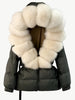 Femmora – Kapuzen - Pufferjacke - Mayfair ModaMoosgrau | SchwarzS (EU36)