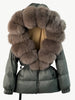 Femmora – Kapuzen - Pufferjacke - Mayfair ModaMoosgrau | Staubiges BraunS (EU36)