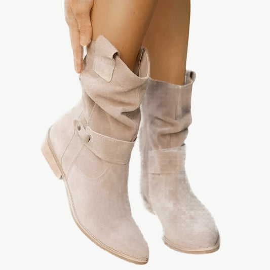 Fritz - Stiefel mit niedrigem Absatz - Mayfair ModaBeigeEU - 35 | USA - 4.5 | UK - 2.5