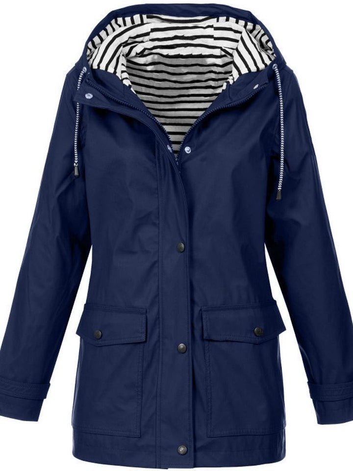 Froselle - Wasserdichten und Winddichten Jacke - Mayfair ModaDunkelblauS