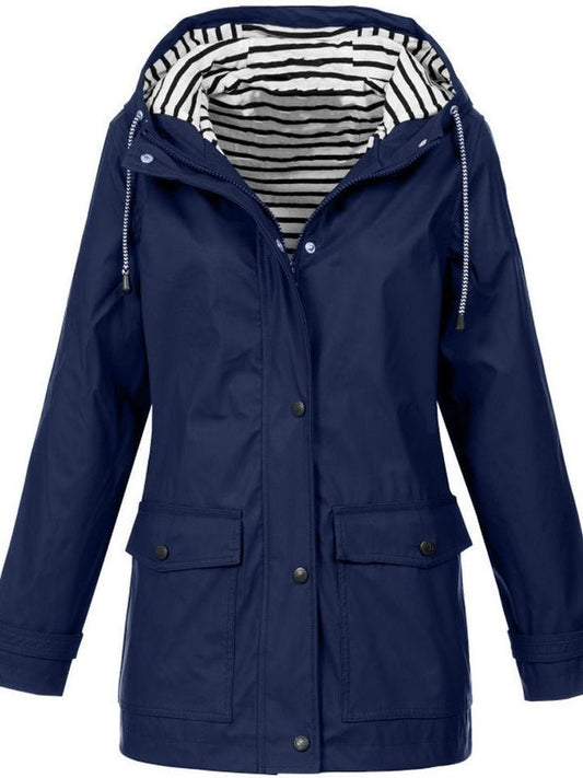 Froselle - Wasserdichten und Winddichten Jacke - Mayfair ModaDunkelblauS