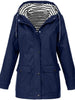 Froselle - Wasserdichten und Winddichten Jacke - Mayfair ModaDunkelblauS