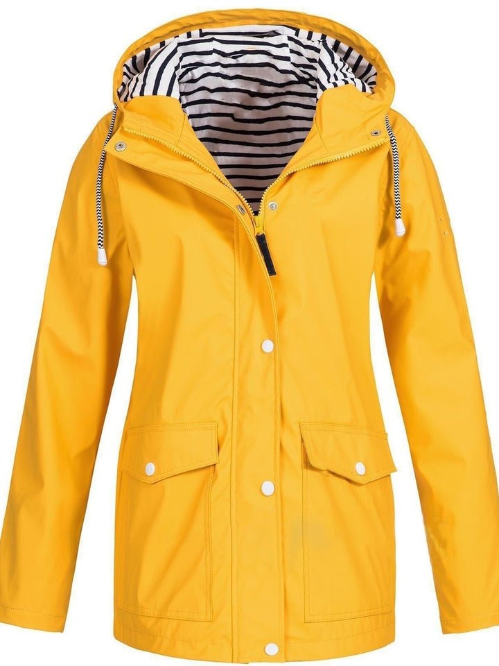 Froselle - Wasserdichten und Winddichten Jacke - Mayfair ModaGelbS