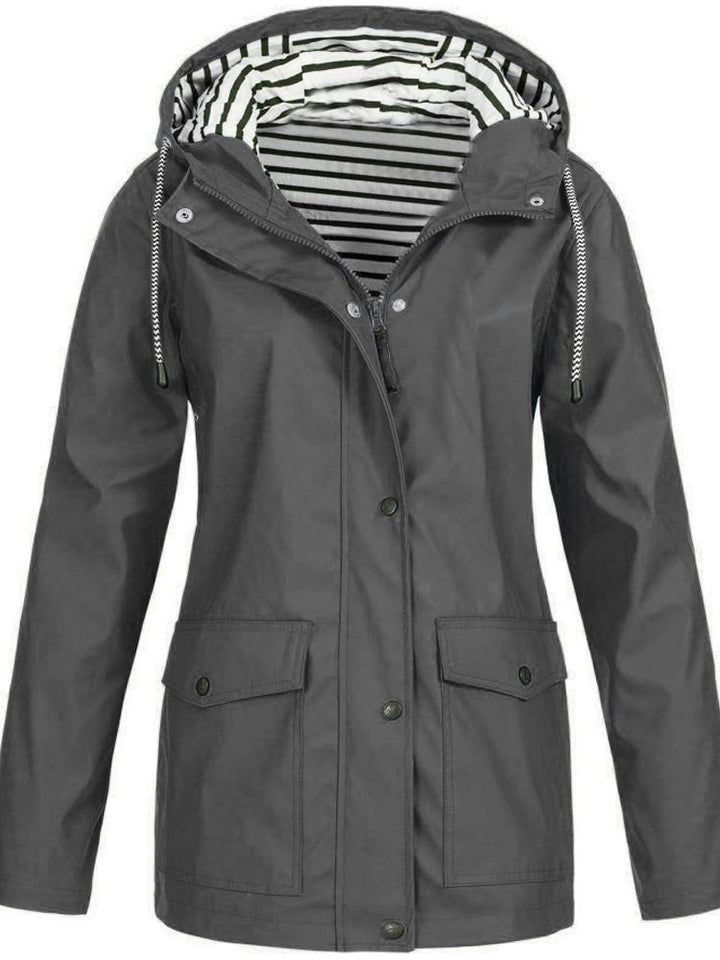 Froselle - Wasserdichten und Winddichten Jacke - Mayfair ModaGrauS