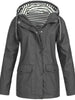 Froselle - Wasserdichten und Winddichten Jacke - Mayfair ModaGrauS