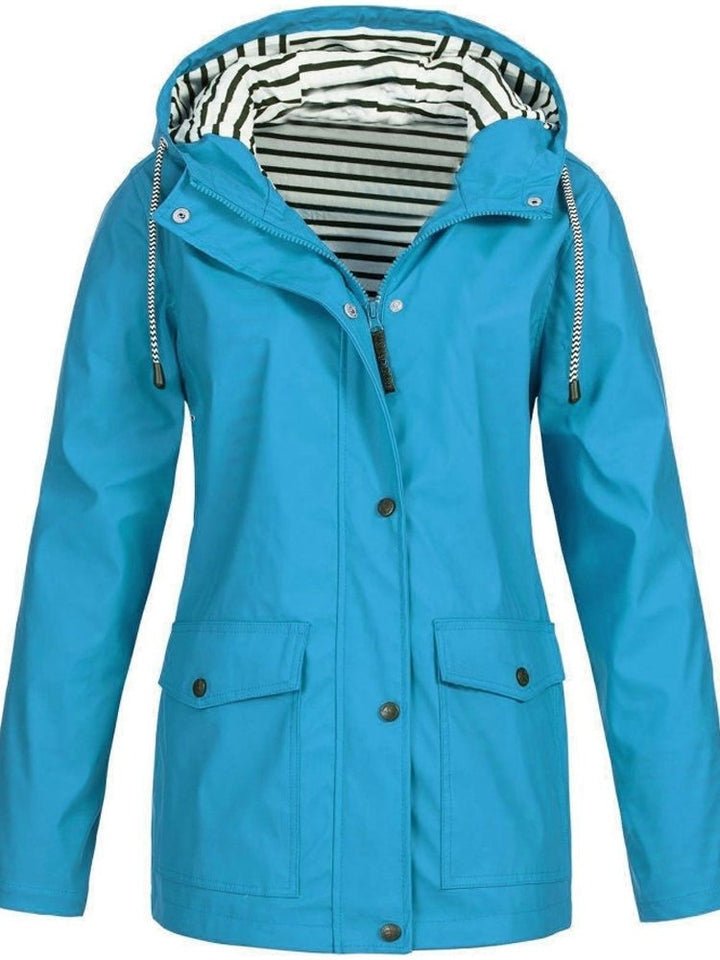 Froselle - Wasserdichten und Winddichten Jacke - Mayfair ModaHimmelblauS