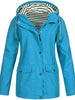 Froselle - Wasserdichten und Winddichten Jacke - Mayfair ModaHimmelblauS