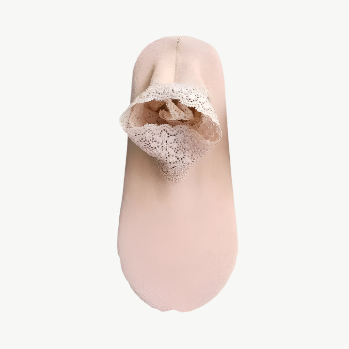 Gigi - Schicke, warme Spitzen - Socken - Mayfair ModaBeige