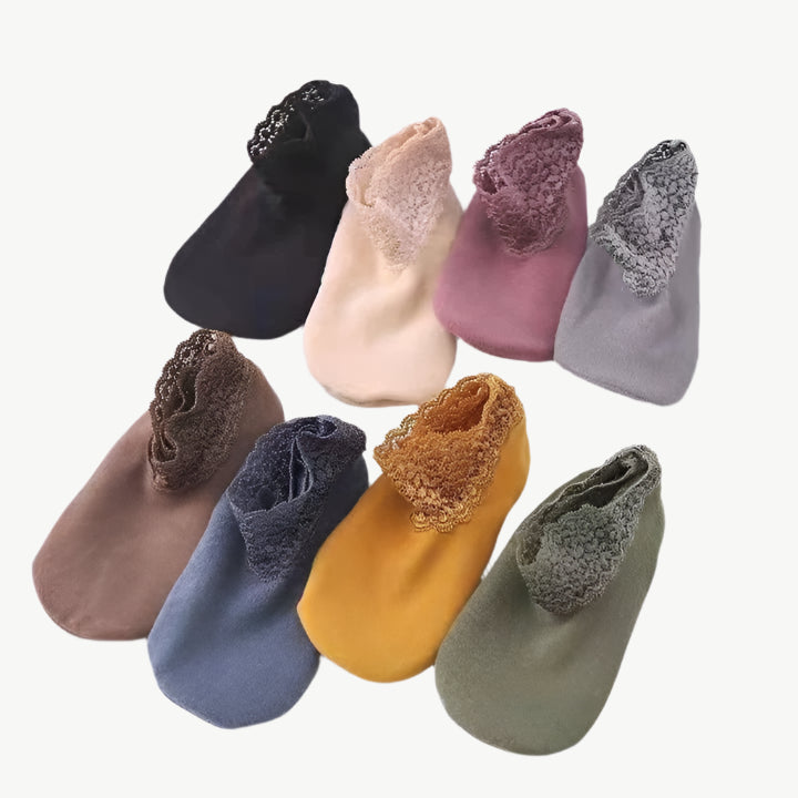 Gigi - Schicke, warme Spitzen - Socken - Mayfair ModaRosa