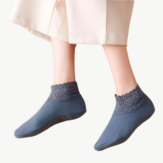Gigi - Schicke, warme Spitzen - Socken - Mayfair ModaRosa