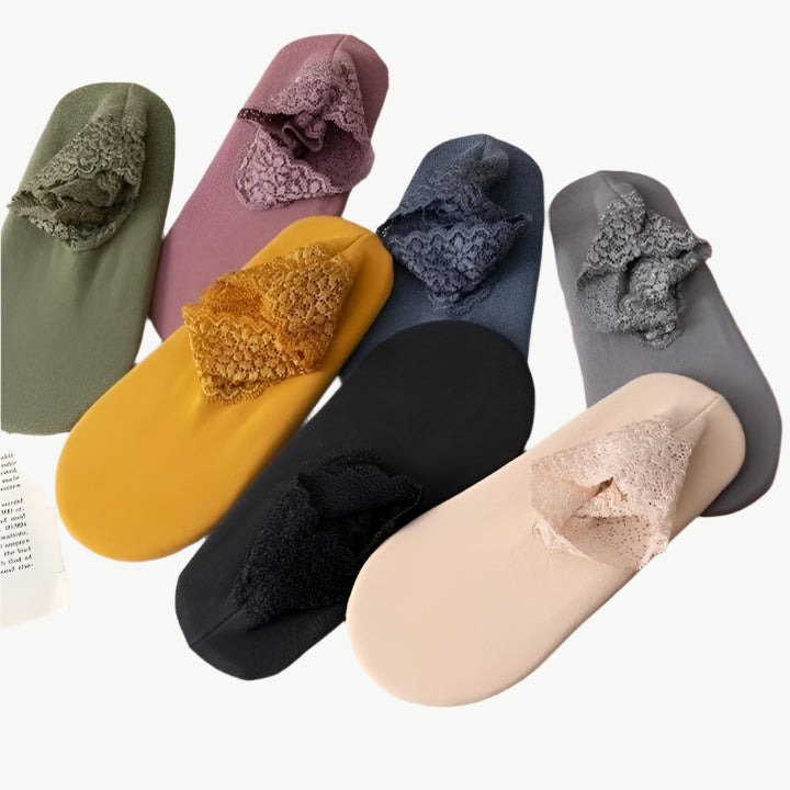 Gigi - Schicke, warme Spitzen - Socken - Mayfair ModaRosa