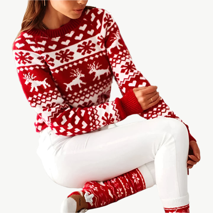 Gilda - Weicher, kuscheliger Sweater - Mayfair ModaWeißS