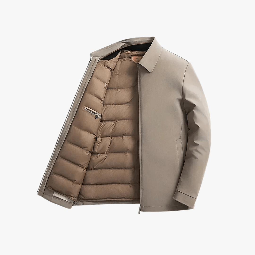 GOOSE DOWN JACKET - Mayfair ModaKhakiS