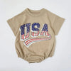 Grunge - Stil Bodysuit aus 100% Bio - Baumwolle für Kinder – Atmungsaktiv & Hypoallergen - Mayfair ModaBraun0 - 3M