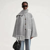Hapi - Modischer, warmer Mantel mit Schal - Mayfair ModaGrauXS
