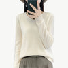 Hazel - Luxuriöser Pullover aus Merinowolle - Mayfair ModaBeigeM