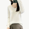 Hazel - Luxuriöser Pullover aus Merinowolle - Mayfair ModaWeißM