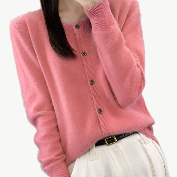 Hira - Weiche, warme Strickjacke - Mayfair ModaRosaS
