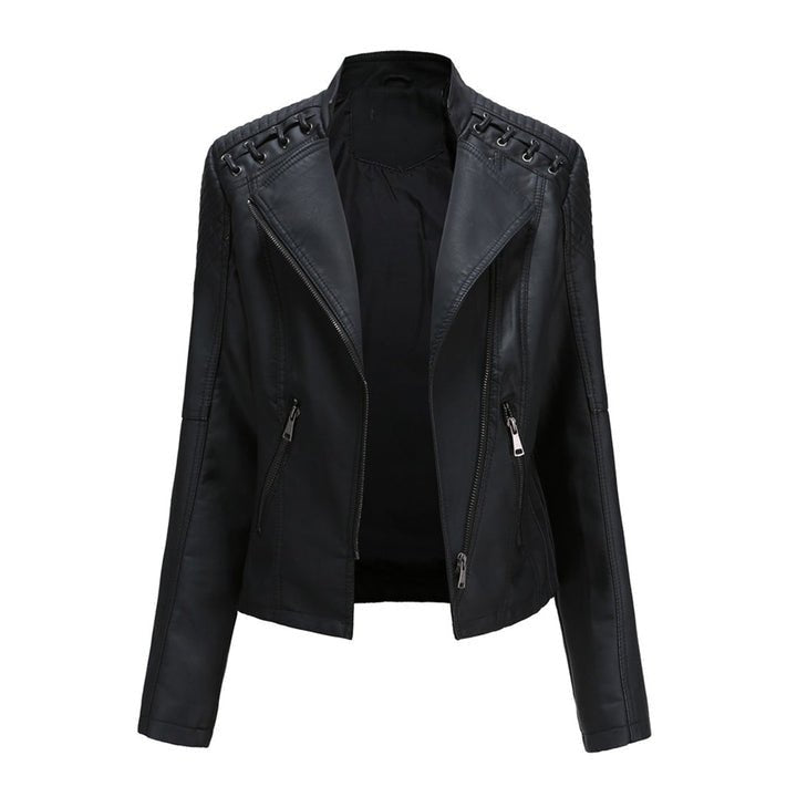 Hivelle - Stylische Lederjacke - Mayfair ModaSchwarzS