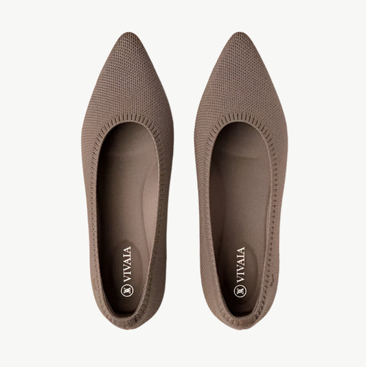 Ida - Schicke, bequeme Flats - Mayfair ModaKhaki36