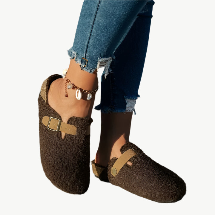 Inara - Flauschige Hausschuhe - Mayfair ModaBeige36