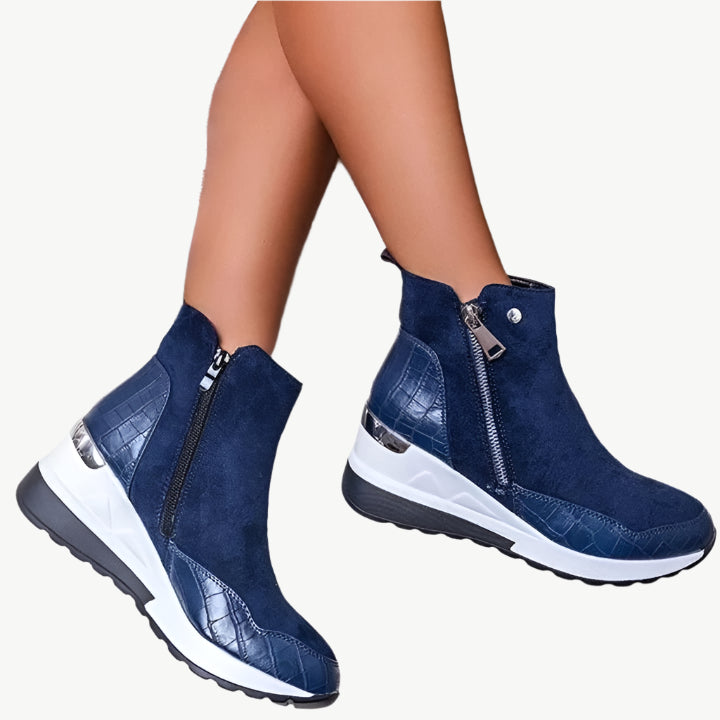 Iris - Gemütlich & stilvoll Stiefel - Mayfair ModaBlau34