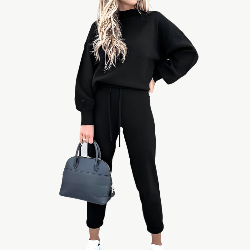 Jezebel - Modernes Pullover - und Hosenset - Mayfair ModaSchwarzS