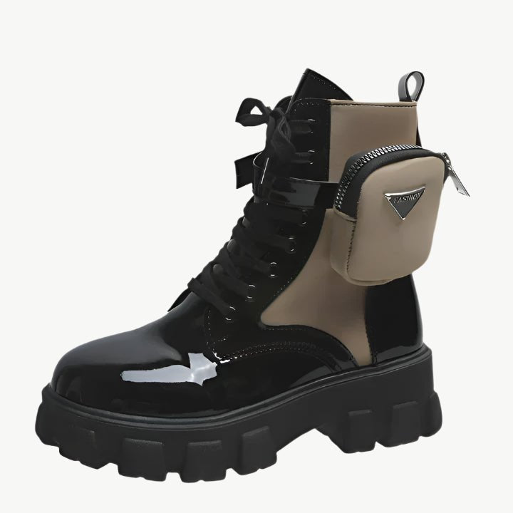 Kally - Trendige Stiefel - Mayfair ModaKhakischwarz35