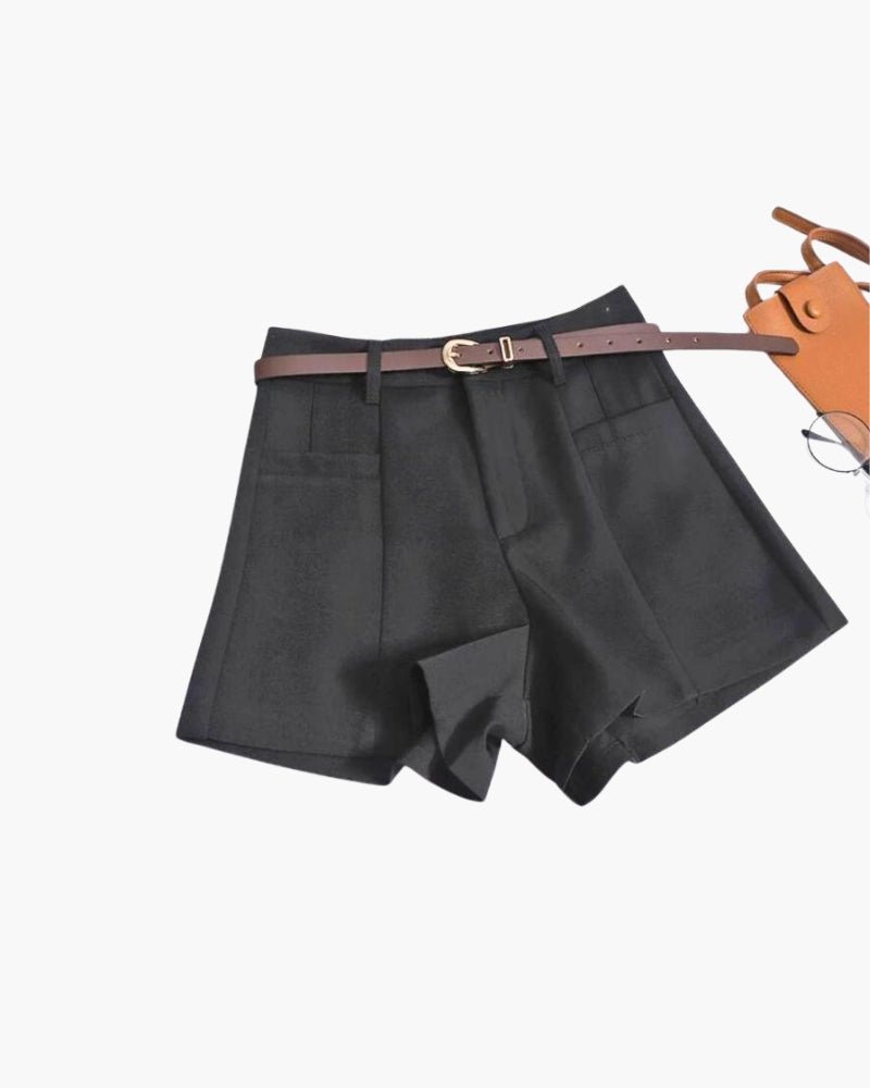 Kurze Hosen Damen - Elegante Shorts für Damen - Mayfair ModaSchwarzS