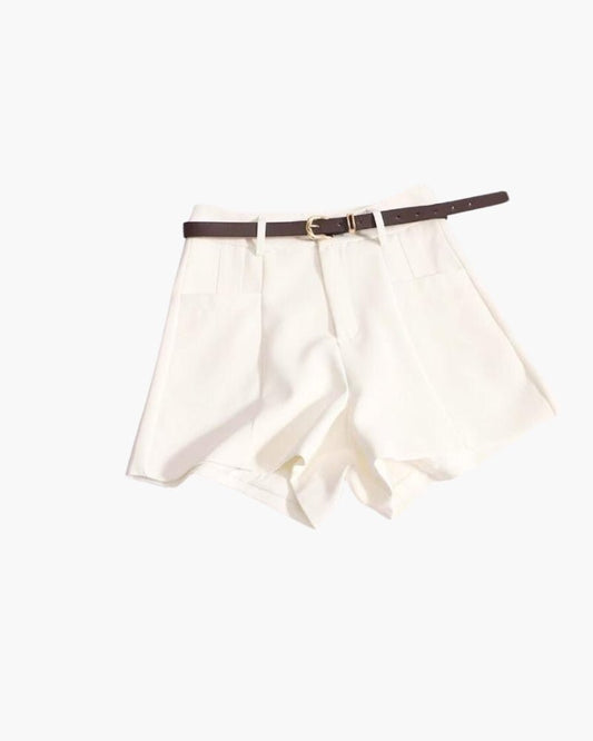 Kurze Hosen Damen - Elegante Shorts für Damen - Mayfair ModaWeißS