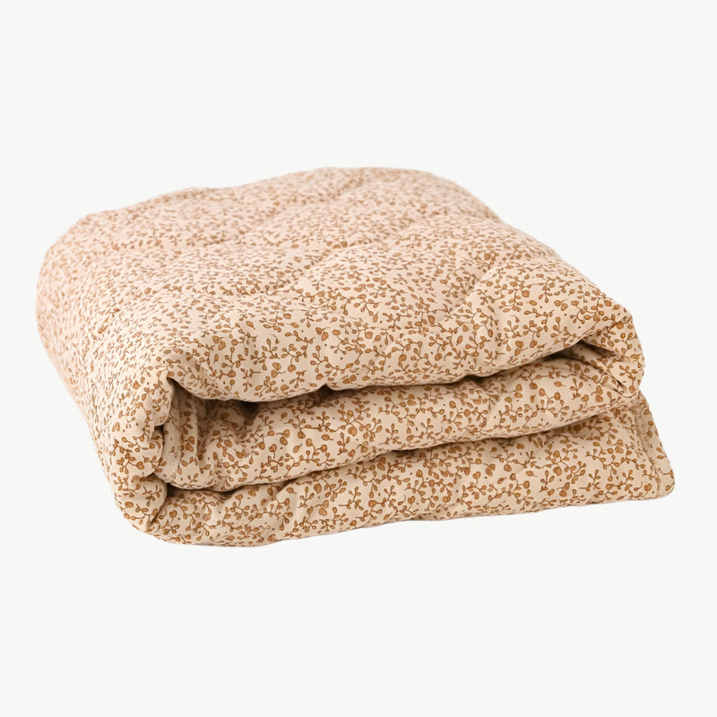 Kuschelige Bio - Baumwoll - Decke – Hypoallergen & Umweltfreundlich mit Niedlichen Drucken - Mayfair ModaBlätter85 x 100cm