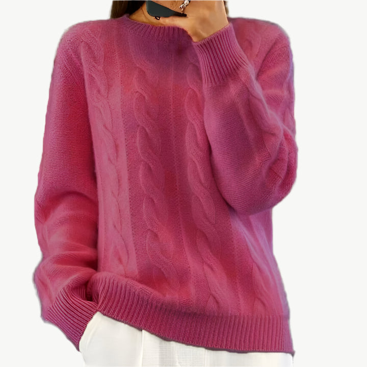 Laine - Warmer Sweater - Mayfair ModaDunkelrosaS