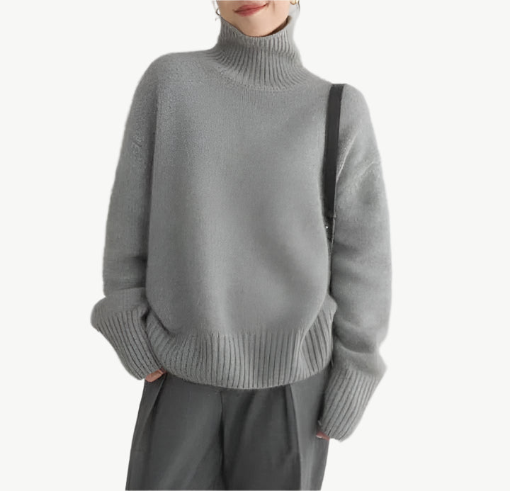Lainova - Klassischer Rollkragenpullover - Mayfair ModaCremeS