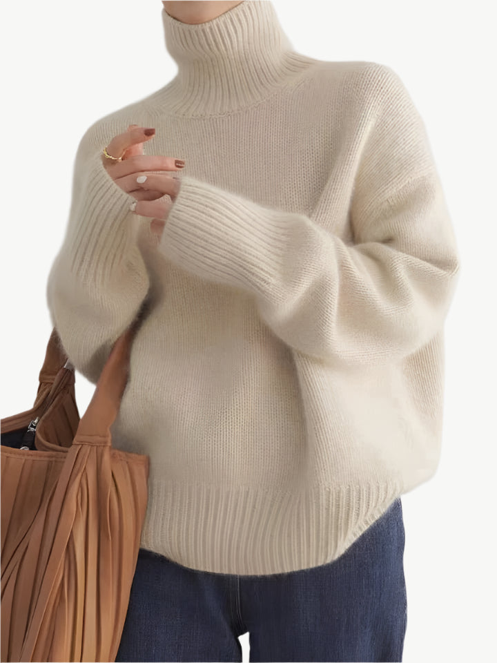 Lainova - Klassischer Rollkragenpullover - Mayfair ModaCremeS