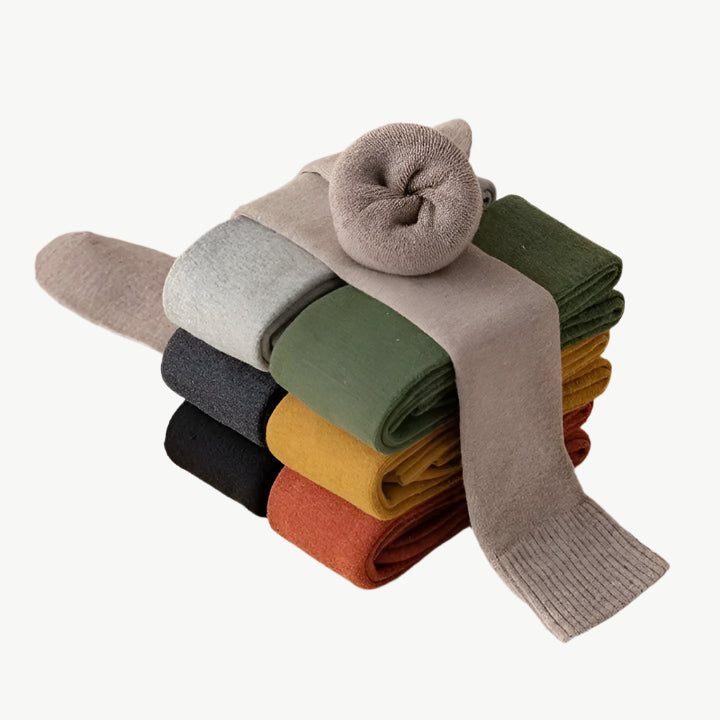 Lenora - Gemütliche Overknee - Socken - Mayfair ModaDunkelgrau36