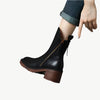 Lilith - Elegante Lederstiefeletten - Mayfair ModaSchwarz35