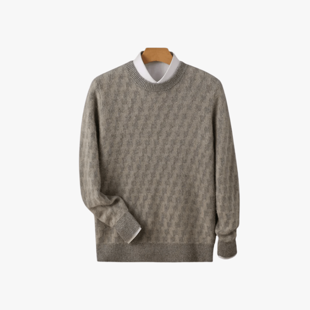 LUXURY WOOL SWEATER - Mayfair ModaHellgrauS